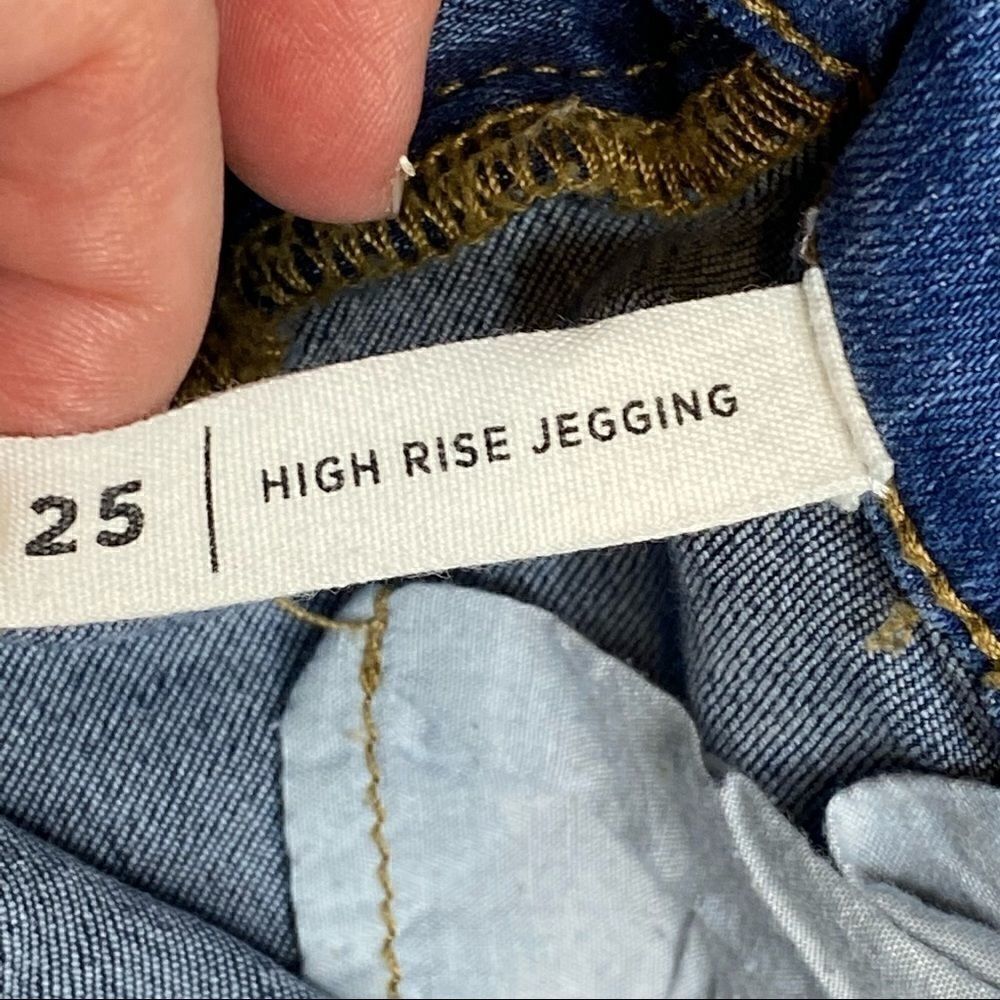 PacSun color block high rise jegging with raw hem size 25 - Picture 12 of 14
